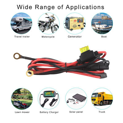 2468 20AWG SAE câble d'extension à 2 broches avec éclaboussures de fil de fer sur mesure