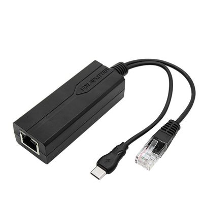Adaptateur de séparateur PoE de 1 Gbps Gigabit 12V 3A pour le port d'accessoire de la caméra IP