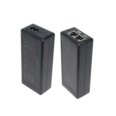 Connecteur CC 2 RJ45 Ports POE Injecteur d'alimentation 24V 1a Pour caméra IP