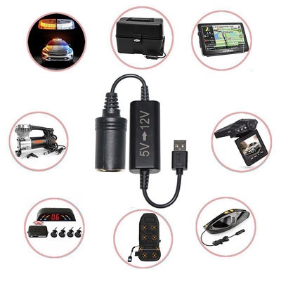 Convertisseur USB à cigarette femelle 5v à 12v