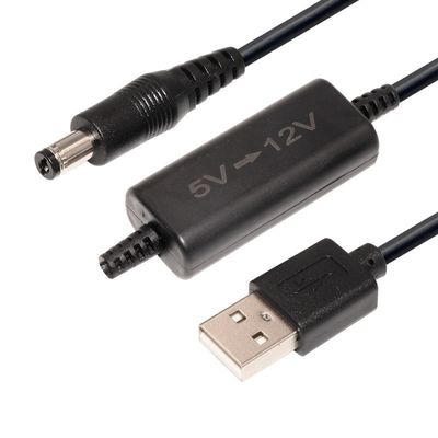 Vêtement en PVC 5V à DC 9V 12V câble de boost USB pour caméra IP sans fil CCTV
