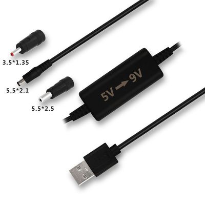 Vêtement en PVC 5V à DC 9V 12V câble de boost USB pour caméra IP sans fil CCTV