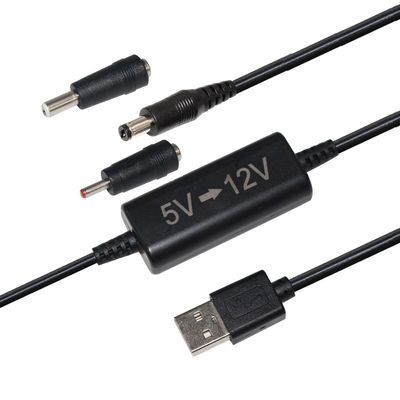 Transformateur CC-DC de 5V à 12V câble à accélération pour convertisseur d'alimentation USB en courant continu