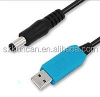 Convertisseur USB blanc 3A 2.1mm 5 Volt à 9 Volt pour câble de tension USB