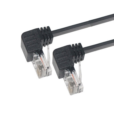 Cat5e/Cat6/Cat7/Cat8 câble LAN à grande vitesse RJ45 câble à patch de 90 degrés 1-10m