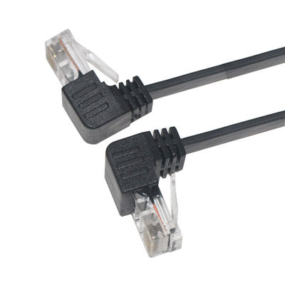 Cat5e/Cat6/Cat7/Cat8 câble LAN à grande vitesse RJ45 câble à patch de 90 degrés 1-10m