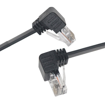 Cat5e/Cat6/Cat7/Cat8 câble LAN à grande vitesse RJ45 câble à patch de 90 degrés 1-10m