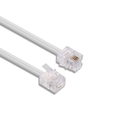 Personnalisation Rj9 câble téléphonique enroulé 5 pieds Rj11 câble téléphonique