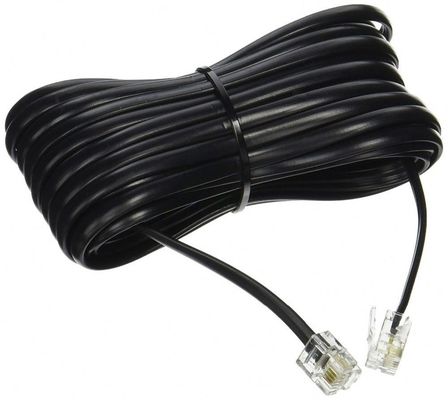 Personnalisation Rj9 câble téléphonique enroulé 5 pieds Rj11 câble téléphonique