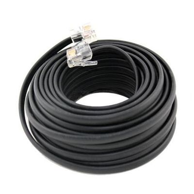 25 pieds RJ11 4P4C 4P2C câble d'extension téléphonique durable