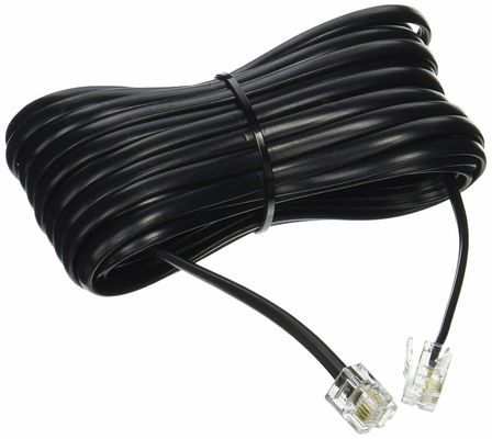 25 pieds RJ11 4P4C 4P2C câble d'extension téléphonique durable