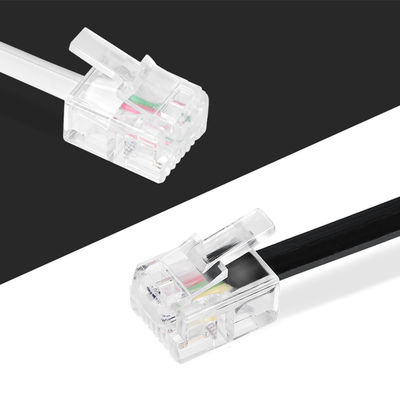 Le câble standard 4P4C 4P2C 6P2C 6P4C pour l'extension de téléphone 24AWG-28AWG