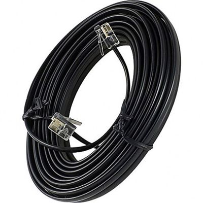 10M 2 paire 4 cœurs Téléphone plat câble de cuivre Téléphone fixe câble d'extension