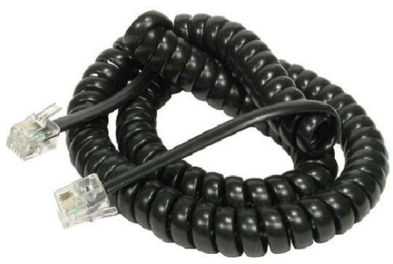 1.5M 5ft 4P4C RJ11 câble récepteur téléphonique long câble téléphonique bouclé