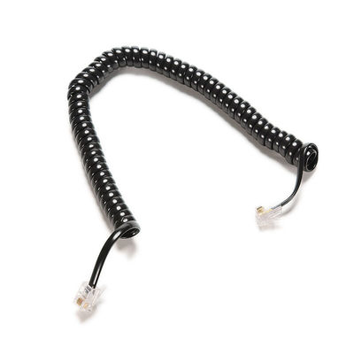 1.5M 5ft 4P4C RJ11 câble récepteur téléphonique long câble téléphonique bouclé
