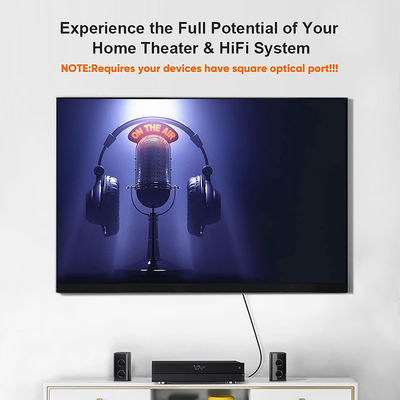 Rohs 5.1 câble audio Toslink à fibre optique numérique pour haut-parleur Hifi