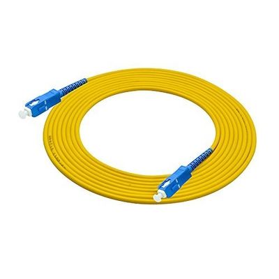 Cable à fibre optique simple à mode simple Cable à fibre optique simple à mode simple 10 pieds connecteur SC à SC