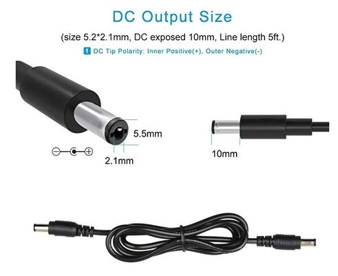 Câble USB A mâle vers connecteur barillet DC5521 1m, gaine PVC