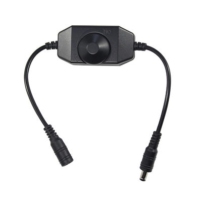 Cable d'alimentation en courant continu de sexe masculin à féminin avec commutateur de diminution de luminosité 5,5x2,1 mm