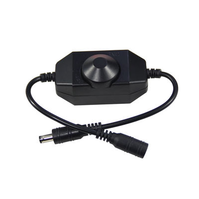 Cable d'alimentation en courant continu de sexe masculin à féminin avec commutateur de diminution de luminosité 5,5x2,1 mm