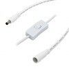 Cable d'extension 12V CC 5,5x2,5 mm de sexe masculin à féminin avec commutateur 120 cm