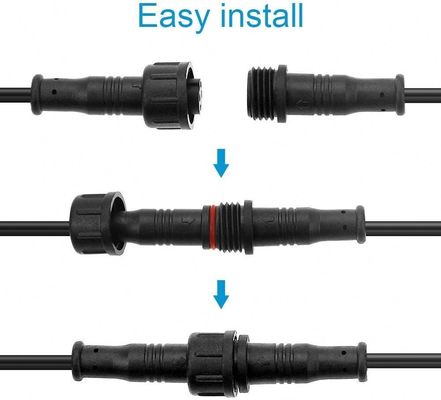 4 épingles 5 épingles 6 épingles à vis mâle droit M8 connecteur étanche 60 cm IP65 IP66