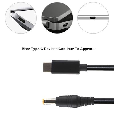 Chargement par câble USB C à DC 5521 pour moniteurs d'ordinateurs portables