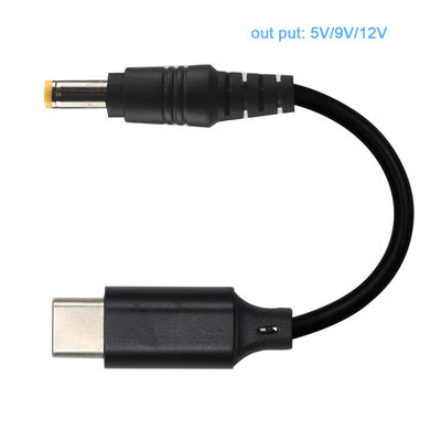 Câble USB-C vers DC élévateur de tension pour chargeur de routeur d'ordinateur portable 12V 20V