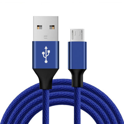 Câble Micro USB tressé en nylon de 6 pieds, charge rapide et transfert de données