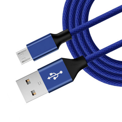 Câble Micro USB tressé en nylon de 6 pieds, charge rapide et transfert de données