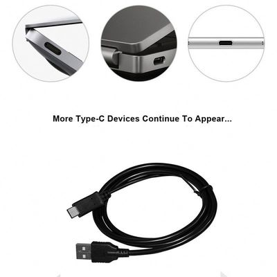 Câble de charge rapide USB A vers Type C 1m Noir Blanc