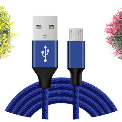 Cable micro USB V8 à haute vitesse de données et de recharge 1m 1,2m pour téléphone portable noir/blanc