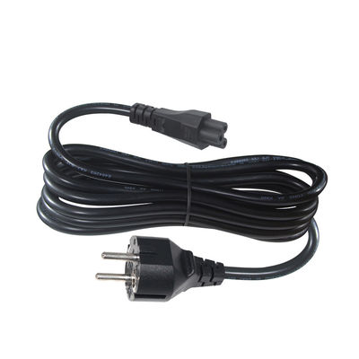 Cordon d'alimentation CEE 7/7 vers C5 6 pieds 10A 120V PVC noir