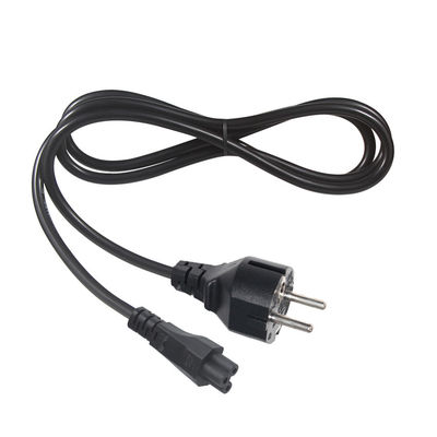 Cordon d'alimentation CEE 7/7 vers C5 6 pieds 10A 120V PVC noir