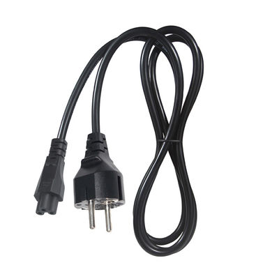 Cordon d'alimentation CEE 7/7 vers C5 6 pieds 10A 120V PVC noir