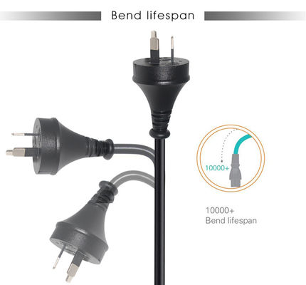 Remplacement de prise d'extension de fil de moniteur LCD à bande avec bout ouvert et prise standard AU