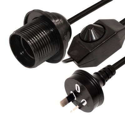 Edison Lamp Socket AC Electric Extension Wire Dimmer Light Bulb Set pour l'Australie Lampe à sel