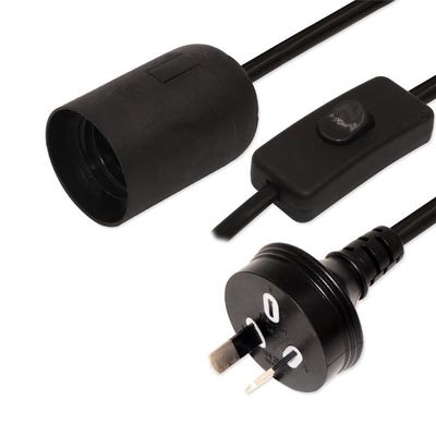 AU Plug Salt Lamp Cordon d'alimentation avec commutateur de diminution de luminosité 1,8 m