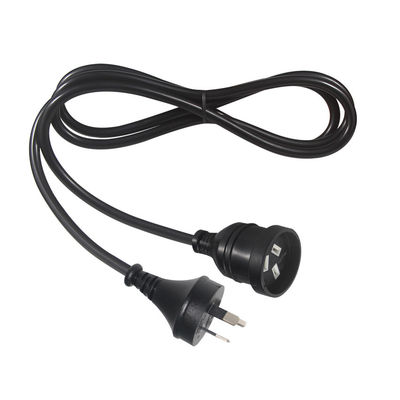 Australie prise H05vv-f 3g 3*0,5mm2/0,75mm2 IEC connecteur câble d'alimentation avec double femme