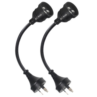 Australie prise H05vv-f 3g 3*0,5mm2/0,75mm2 IEC connecteur câble d'alimentation avec double femme