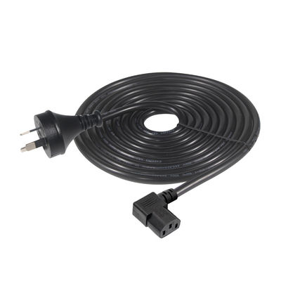 90 degrés angle droit C13 à SAA 3Pin câble d'alimentation H05VV-F 3G * 0,75 mm2 1,2 M pour le moniteur de PC