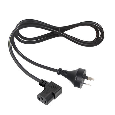 90 degrés angle droit C13 à SAA 3Pin câble d'alimentation H05VV-F 3G * 0,75 mm2 1,2 M pour le moniteur de PC