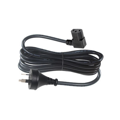 90 degrés angle droit C13 à SAA 3Pin câble d'alimentation H05VV-F 3G * 0,75 mm2 1,2 M pour le moniteur de PC