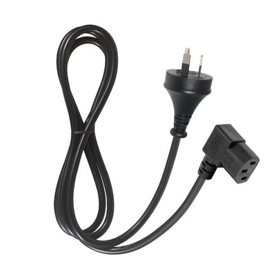 90 degrés angle droit C13 à SAA 3Pin câble d'alimentation H05VV-F 3G * 0,75 mm2 1,2 M pour le moniteur de PC