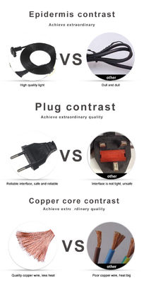 2.5A Cable d'extension Eurotec pour cuisinière à riz et fer électrique