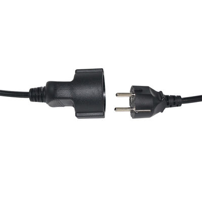 Cee 7/7 Cord 16A Plug Power Femme à mâle Schuko Extension câble européen 2 mètres