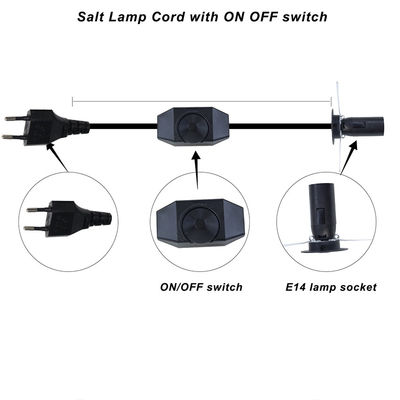 Cable d'alimentation UE avec porte lampe E12 E14 E27 et interrupteur d'allumage/d'arrêt