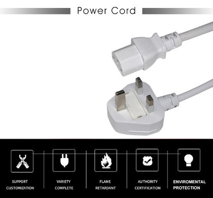 UK BS1363 à la CEI C13 Cordon d'alimentation 3G câble de prolongation en cuivre de 0,75 mm2