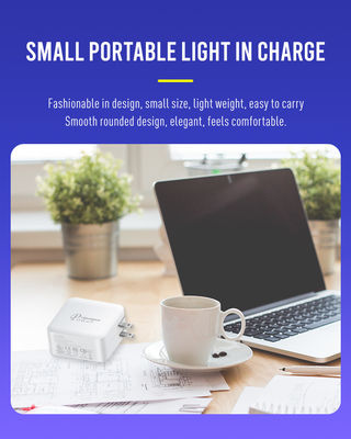 Chargeur à paroi à haute puissance Qc 3.0 usb 100w Gan Chargeur de voyage Protection contre la surtension