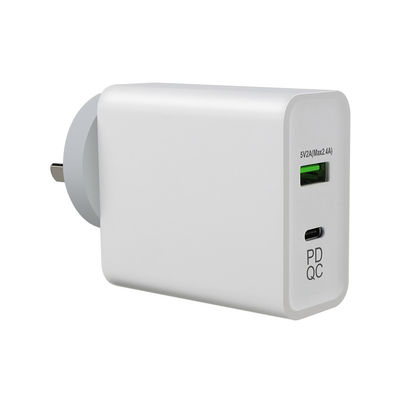 240V 45W QC 3.0 Adaptateur d'alimentation par prise murale pour câble Euro Usb C 2m